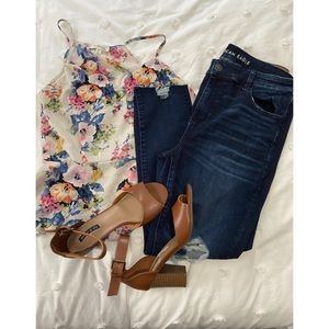 Floral Wrap Cami